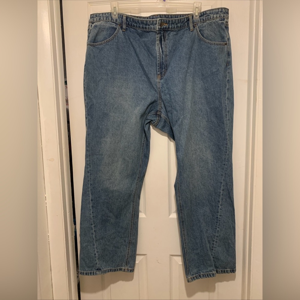 Future Collective Boyfriend Jeans Women Plus Size 20W/22W Kahlana Barfield Wide